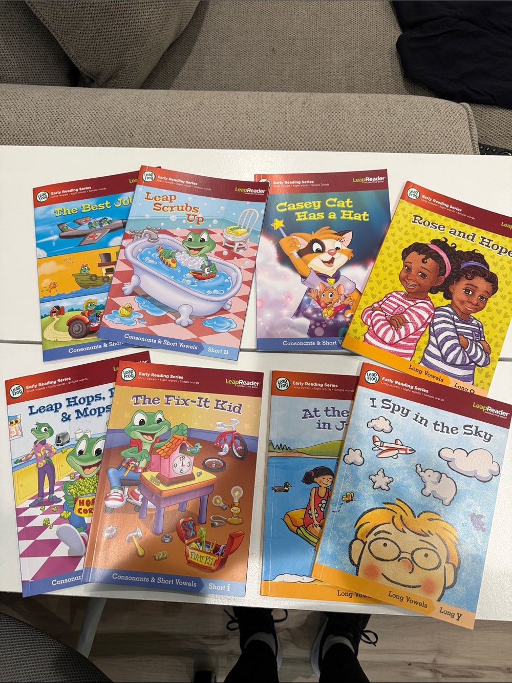 LeapFrog LeapReader Early Reading Series Books Lot of 8 Phonics